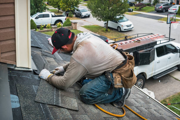 Professional Roof Replacement technician working in Allentown, NJ